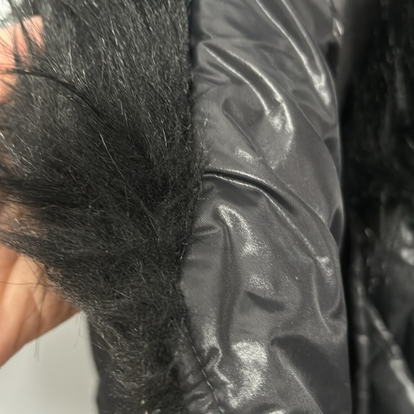 Cache Quilted Black Faux Fur Puffer Vest size M - Picture 7 of 12